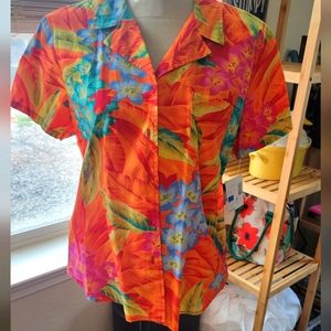 Women's Sag Harbor tropical print. New with tags.
